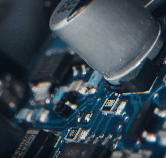 Electronics inside a radiation tolerant camera
